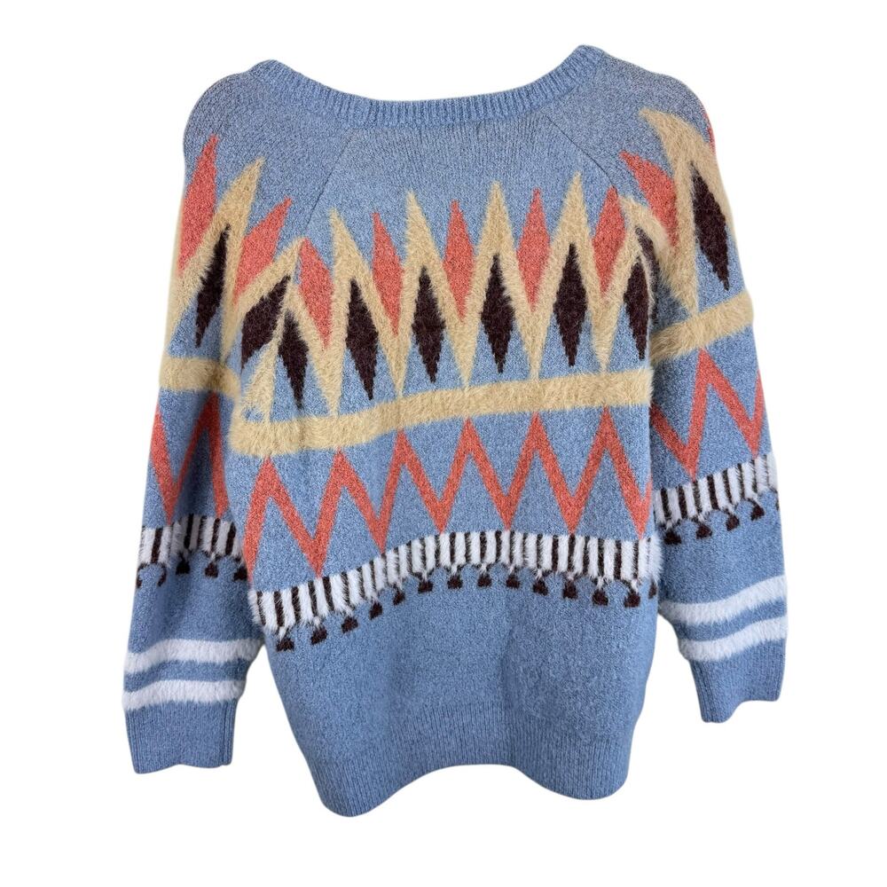 Cache Cache Aztec Colorful Tight Knit Fuzzy Cozy … - image 2